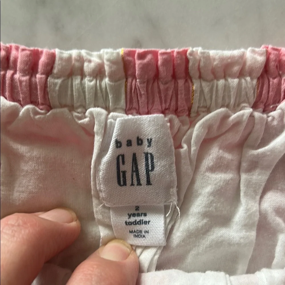 Baby Gap Pink and White Checkered Kids Dress